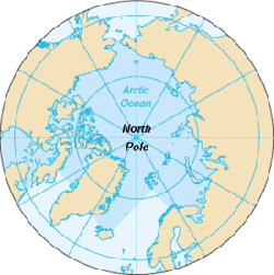 kaart noordpoolgebied