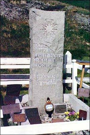 Het graf van Ernest Shackleton