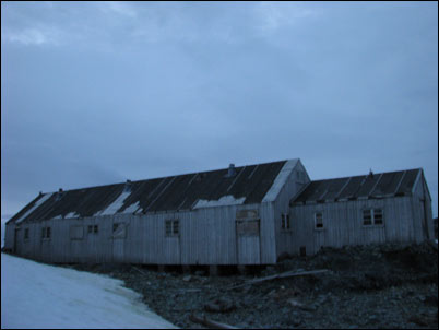 De verlaten Britse basis op Detaille Island